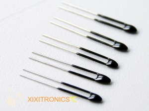 Epoxy upper leads coated NTC thermistor