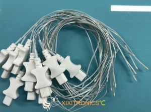 Disposable General Purpose Medical Temperature Sensor with 32 AWG Medical Grade PVC Wire 400 Series