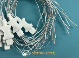 Disposable General Purpose Medical Temperature Sensor with 32 AWG Medical Grade PVC Wire 400 Series